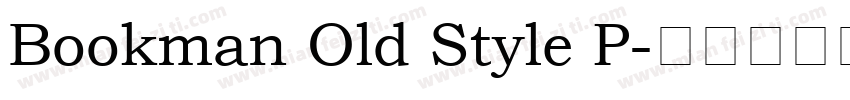Bookman Old Style P字体转换